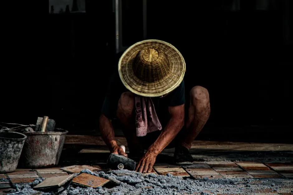 On the job